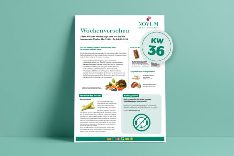 Wochenvorschau KW 36 / 31. August bis 04. September 2026